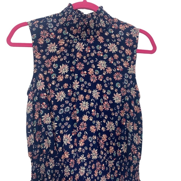 Nanette Lepore Navy Floral Midi Dress - Picture 2 of 14